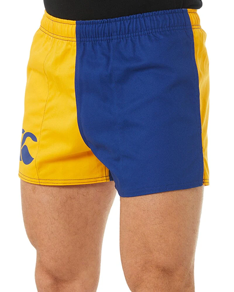 Cotton Harlequin Short - Gold/Royal - Image 3