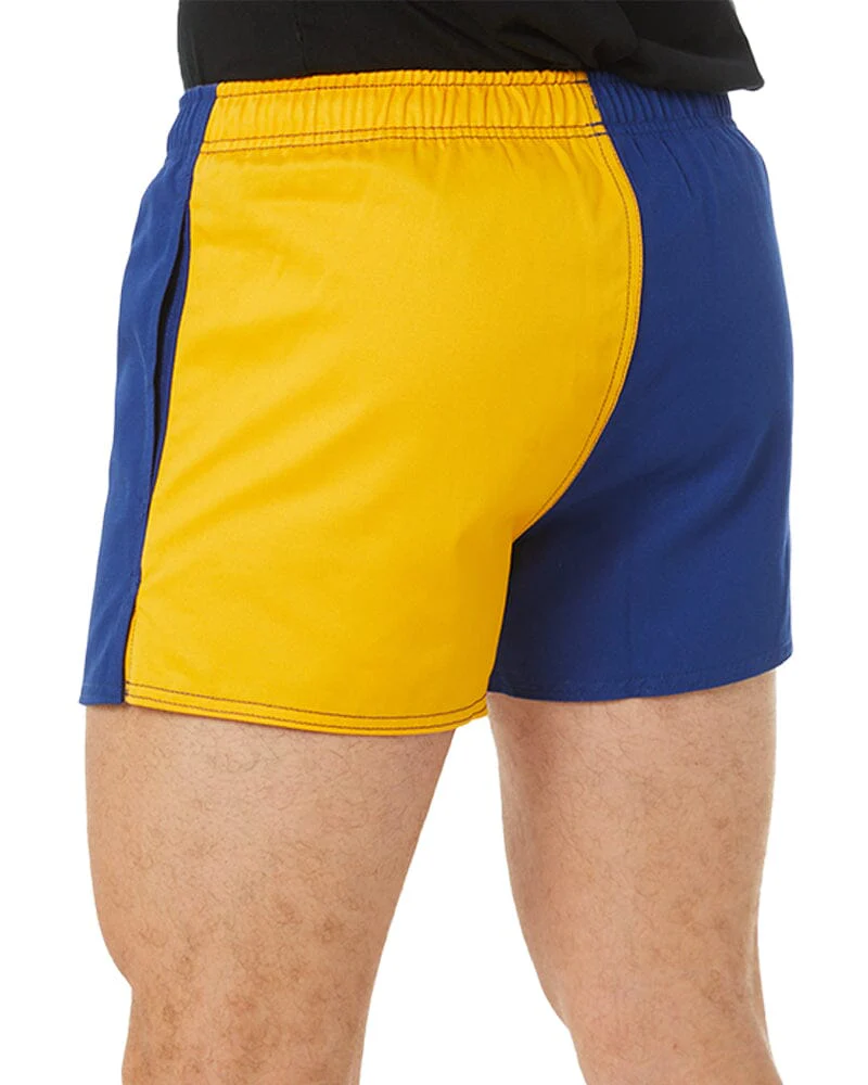 Cotton Harlequin Short - Gold/Royal - Image 4