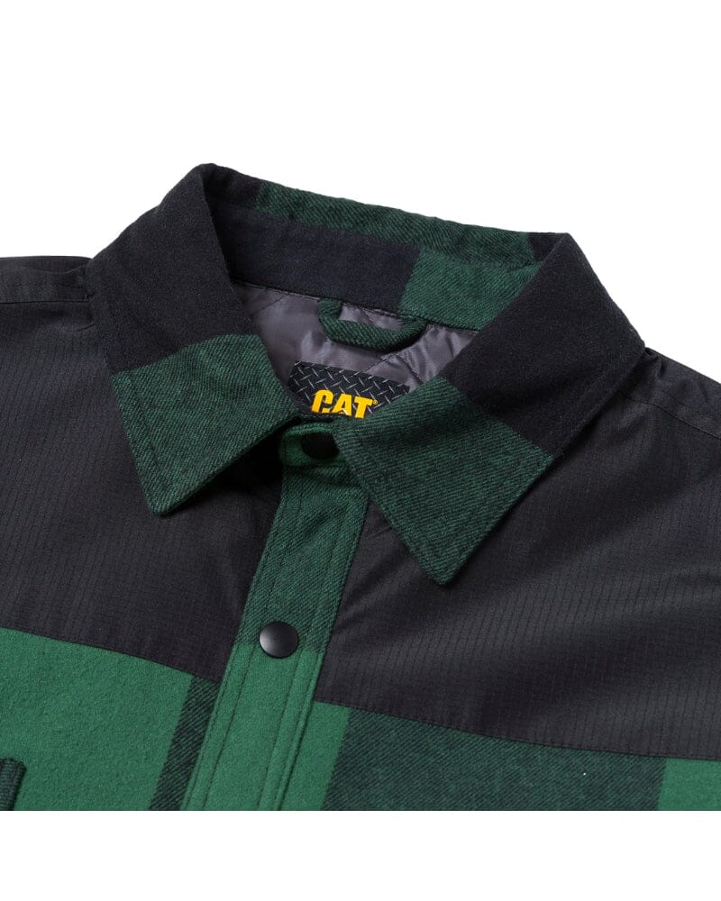 Block Insulated Shirt Jacket - Pine Needle/Black - Image 3