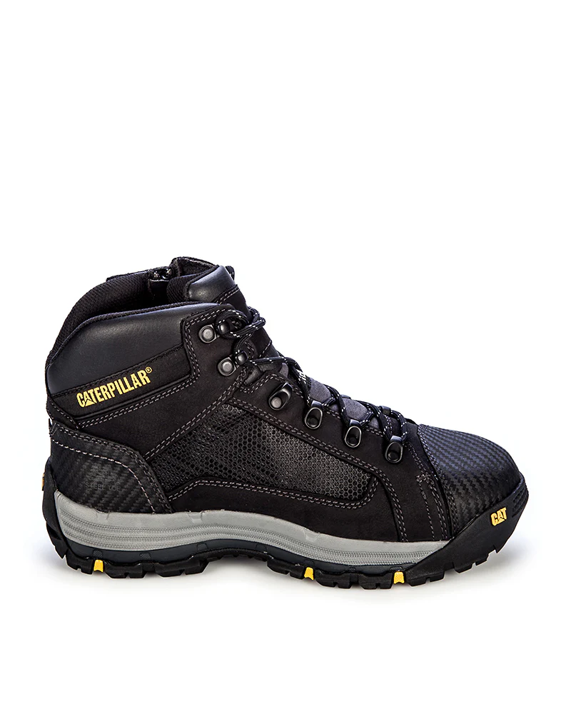Convex Mid Zip Side Safety Boot - Black - Image 4