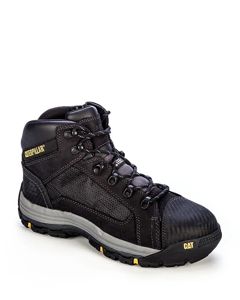 Convex Mid Zip Side Safety Boot - Black - Image 5