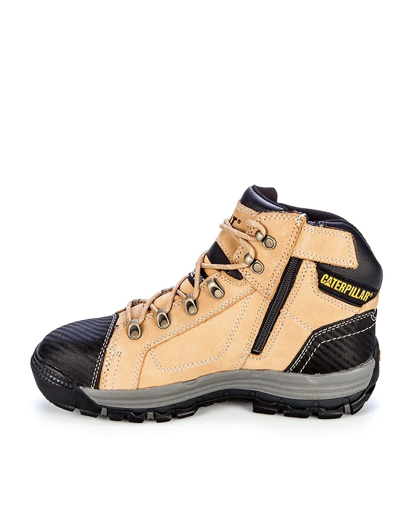 Convex Mid Zip Side Safety Boot - Honey - Image 2