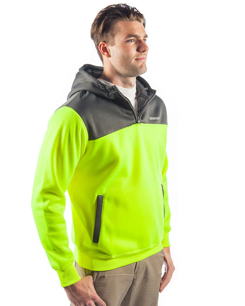 Hi Vis Hoodie - Yellow - Image 4