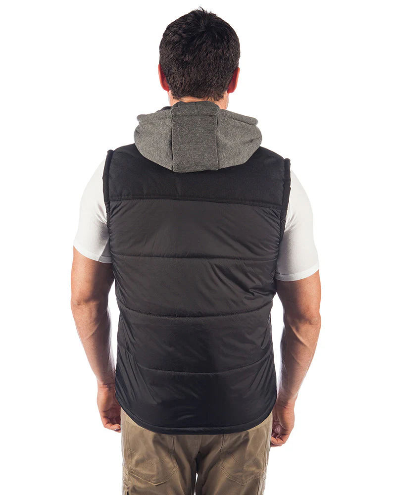 Hooded Work Vest - Black - Image 3