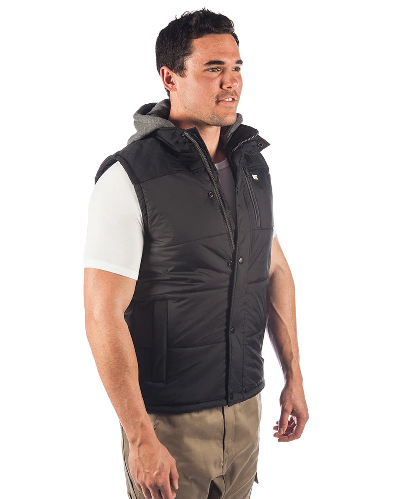 Hooded Work Vest - Black - Image 4
