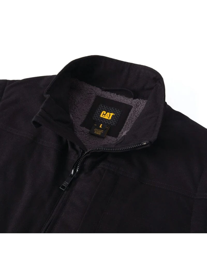 Sherpa Lined Vest - Black - Image 3