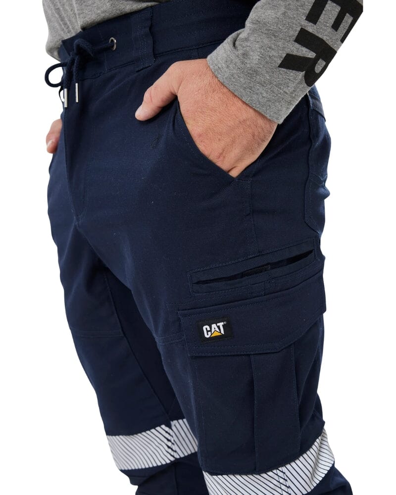 Taped Cuffed Dynamic Pant - Navy - Image 3