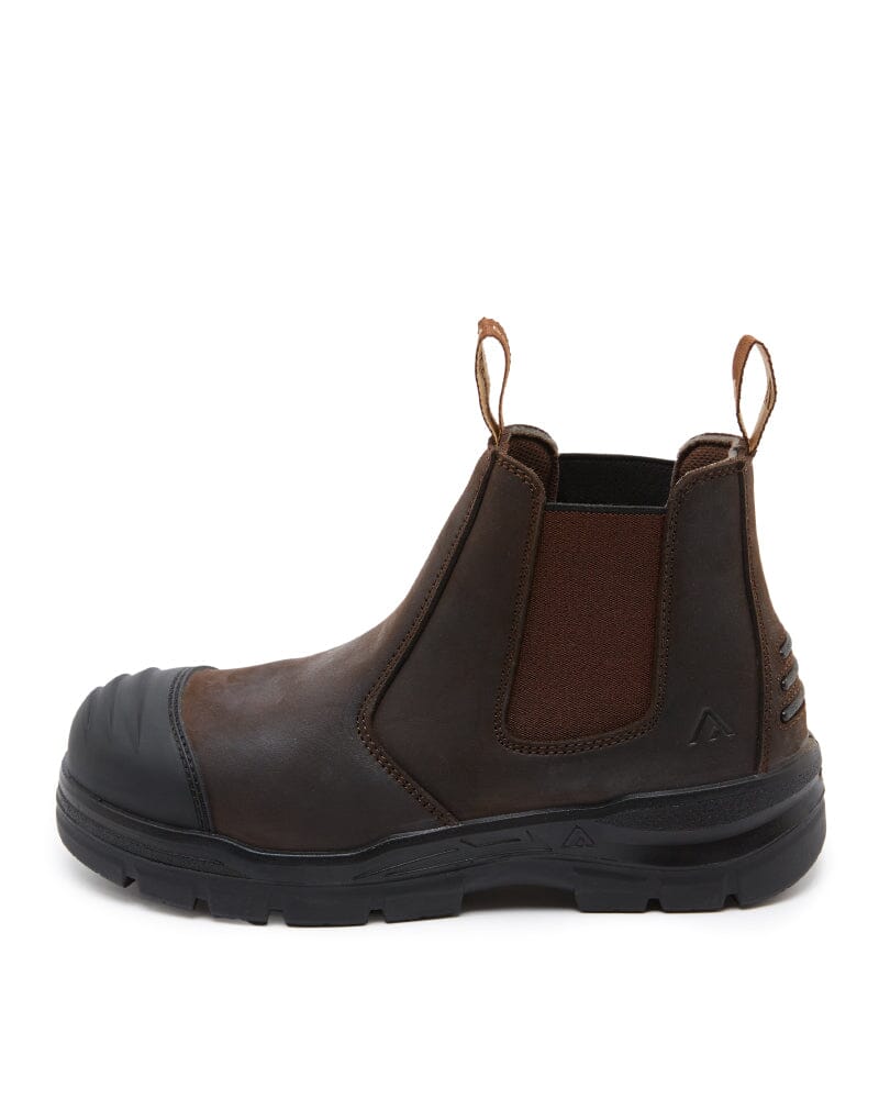 Shopan Elastic Side Safety Boot - Brown - Image 2