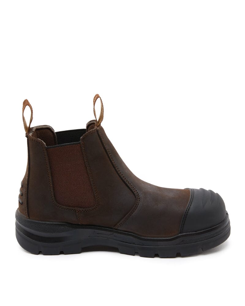 Shopan Elastic Side Safety Boot - Brown - Image 4