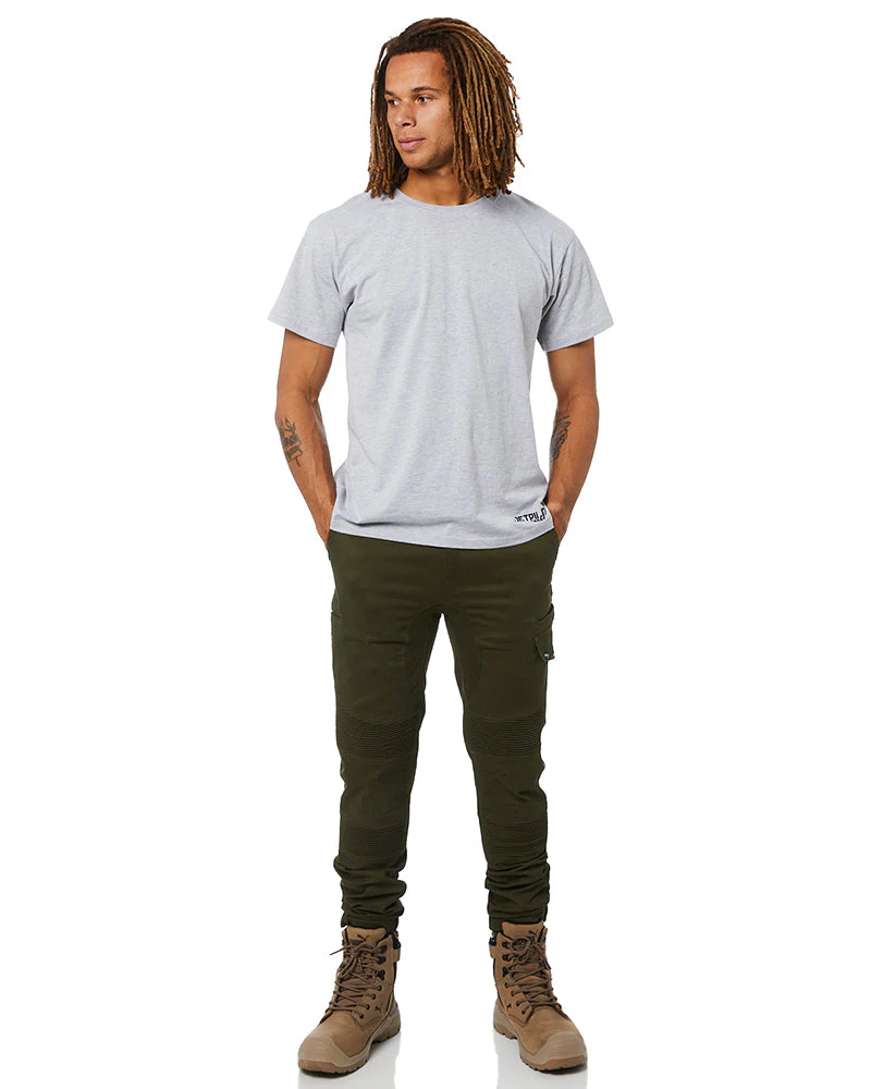 Corrugated Stretch Pant - Olive - Image 2