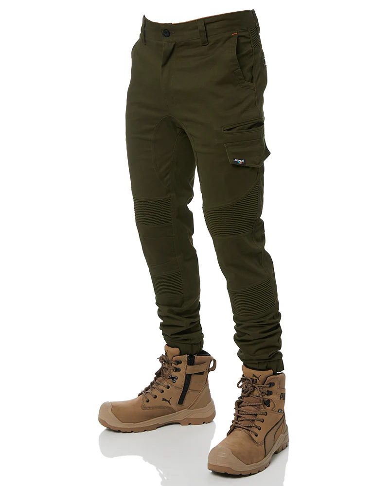 Corrugated Stretch Pant - Olive - Image 3