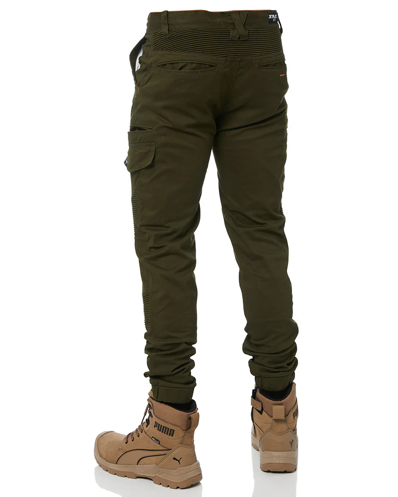 Corrugated Stretch Pant - Olive - Image 4