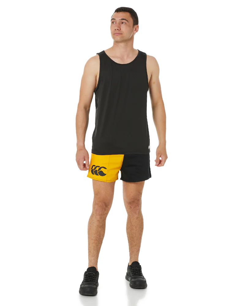 Cotton Harlequin Short - Black/Gold - Image 2