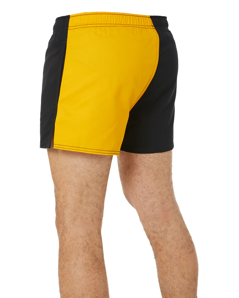 Cotton Harlequin Short - Black/Gold - Image 4