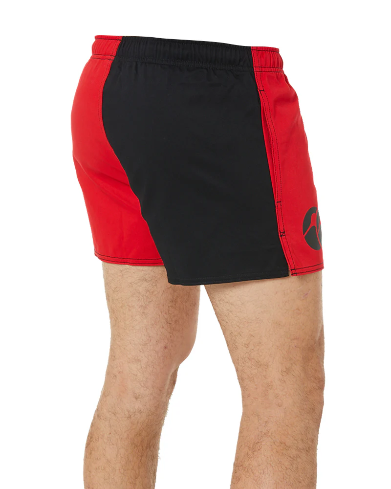 Cotton Harlequin Short - Black/Red - Image 5
