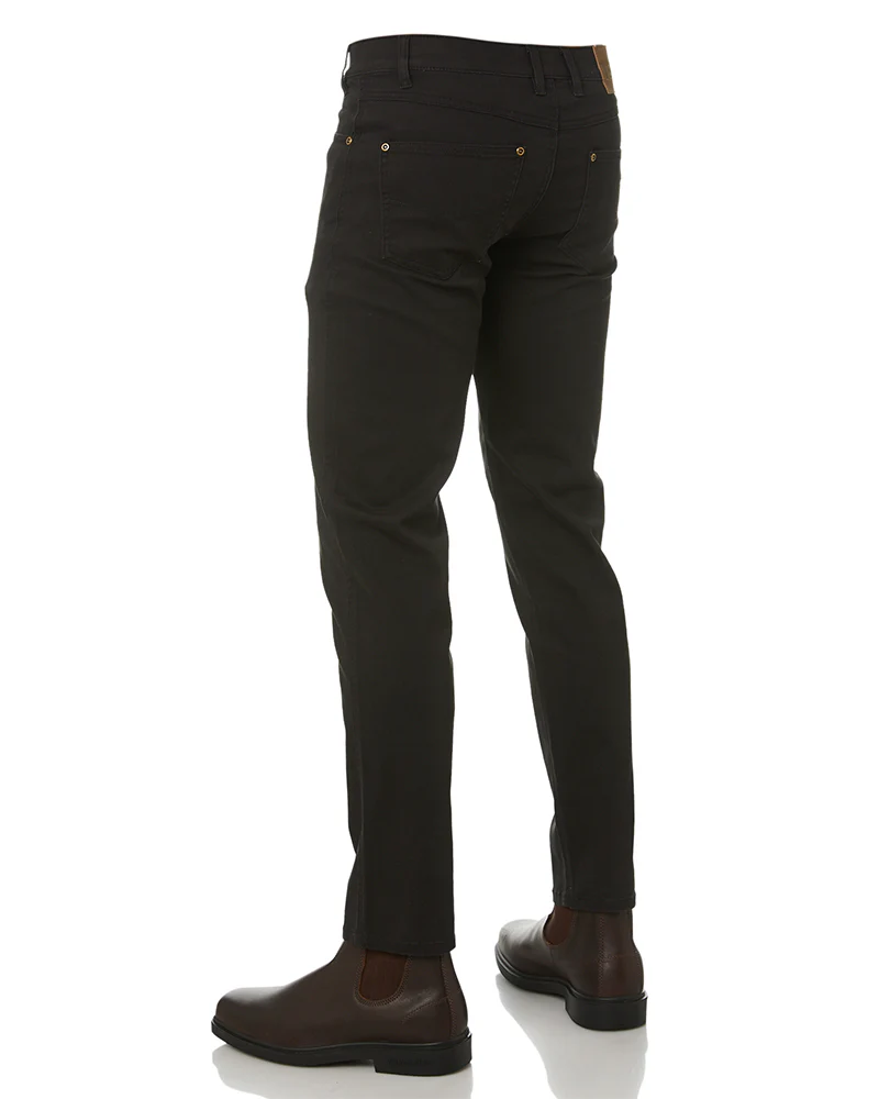 Cotton Stretch Jeans - Black - Image 4