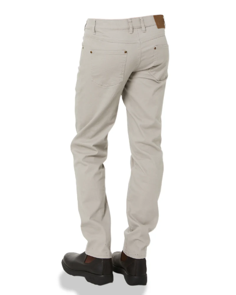 Cotton Stretch Jeans - Cement - Image 4
