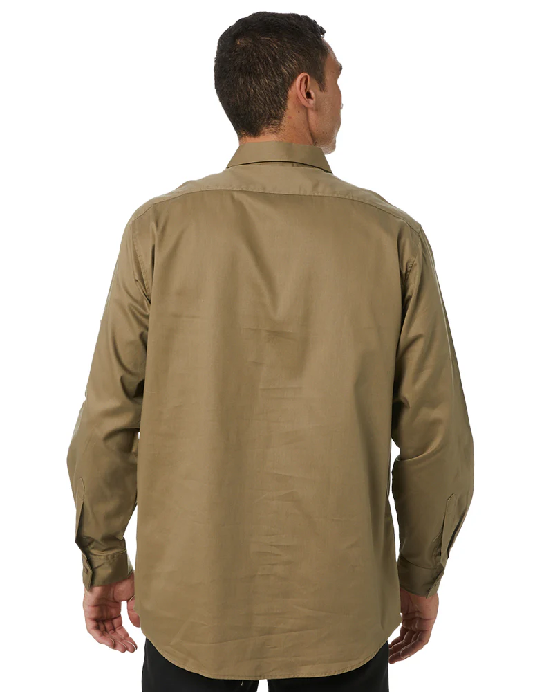 Cool-Breeze Work Shirt- Long Sleeve - Khaki - Image 4