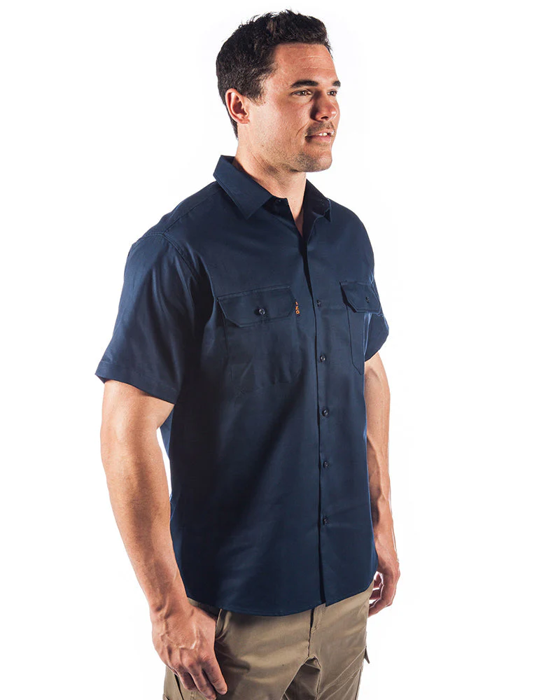 Cool-Breeze Work Shirt Short-Sleeve - Navy - Image 4