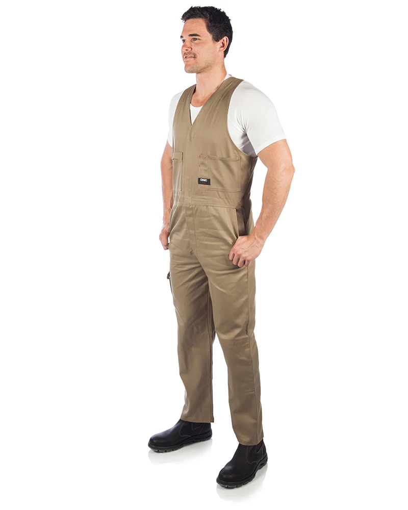 Cotton Drill Action Back Overall - Khaki - Image 2