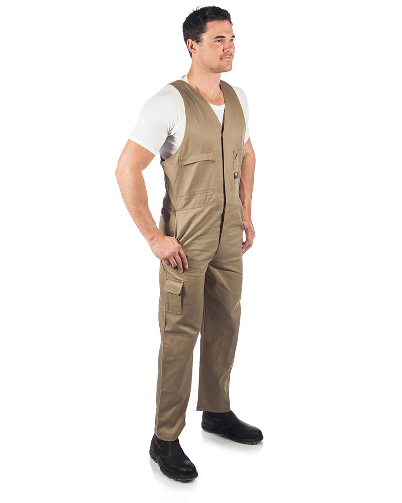 Cotton Drill Action Back Overall - Khaki - Image 4