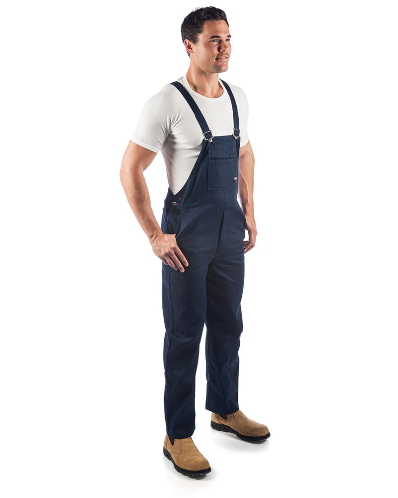 Cotton Drill Bib And Brace Overall - Navy - Image 3