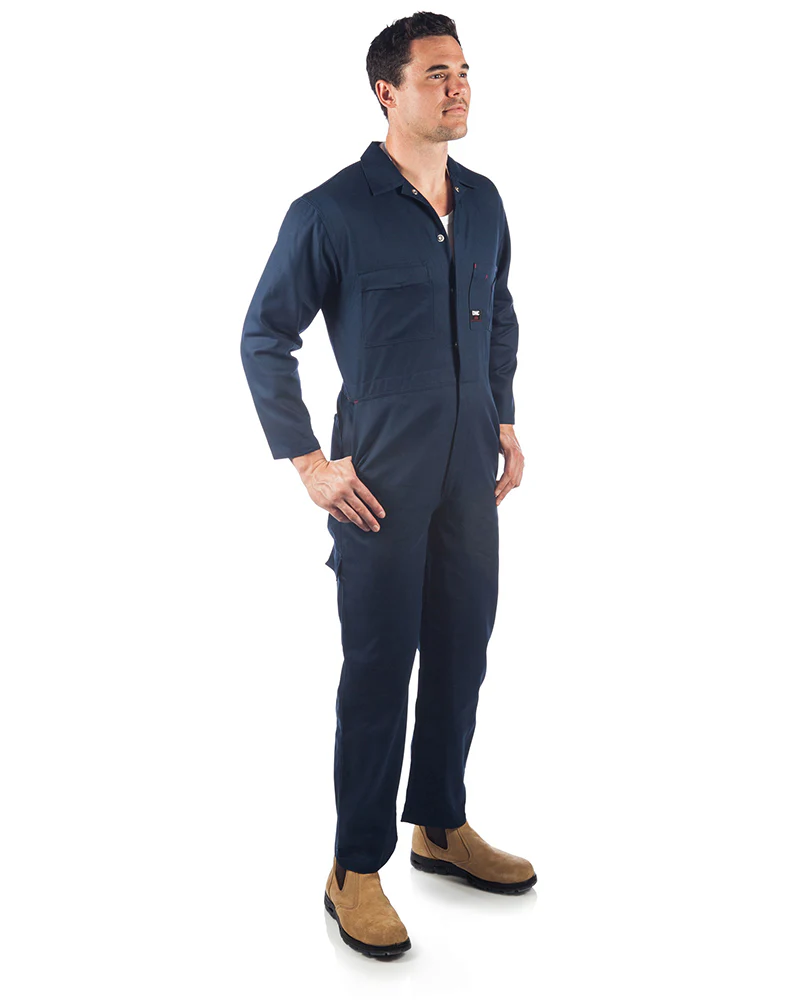 Cotton Drill Coverall - Navy - Image 4