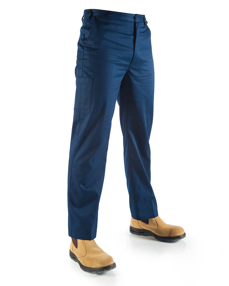 Lightweight Cotton Work Pants - Navy - Image 2