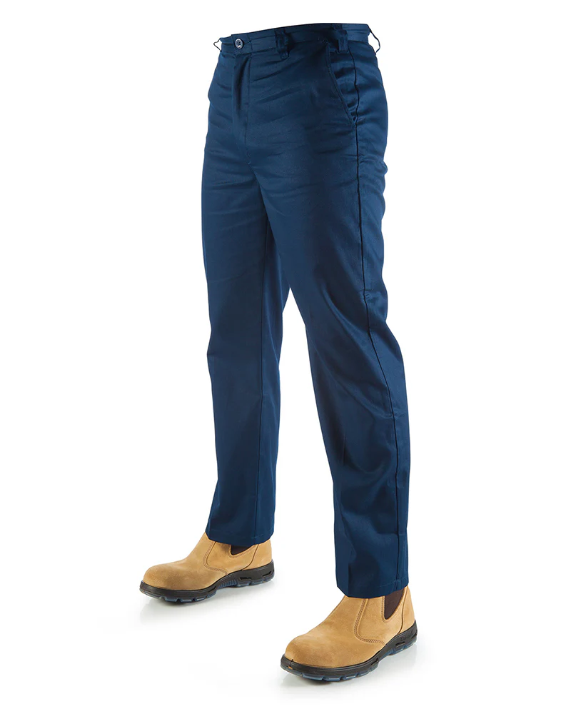 Lightweight Cotton Work Pants - Navy - Image 4