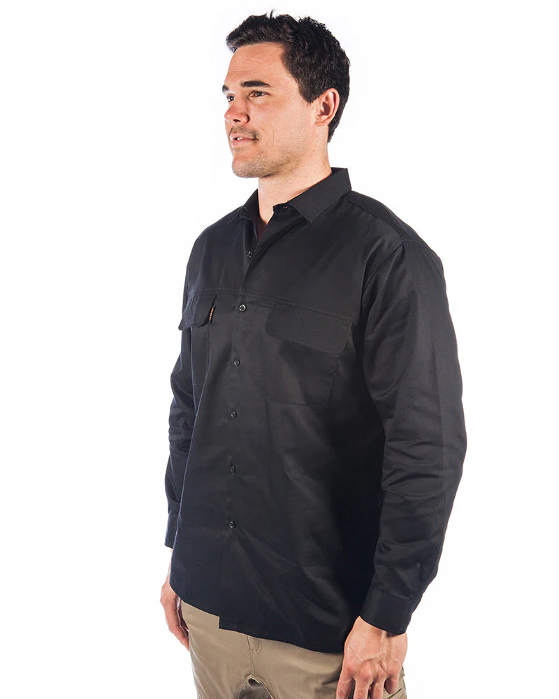 Three Way Cool Breeze Work Shirt Long Sleeve - Black - Image 2