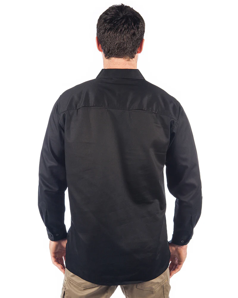 Three Way Cool Breeze Work Shirt Long Sleeve - Black - Image 3