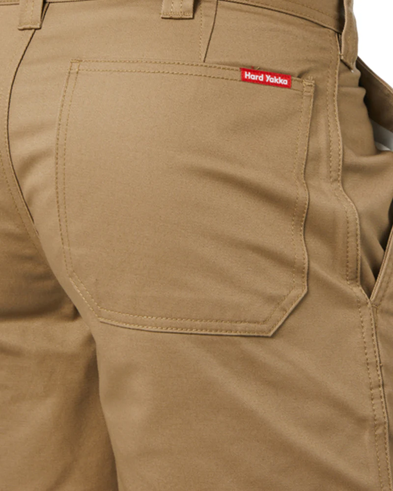 Drill Short With Belt Loop - Khaki - Image 6