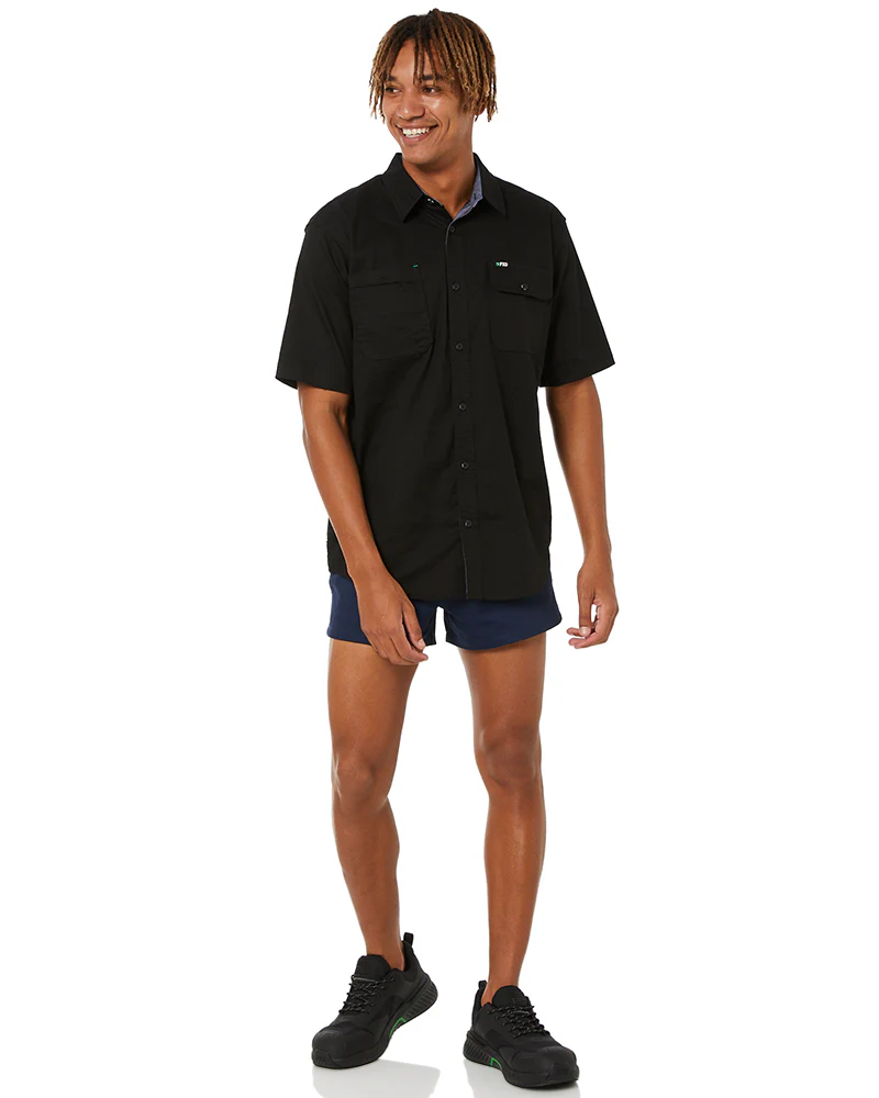 Elastic Waist Shorts - Navy - Image 2