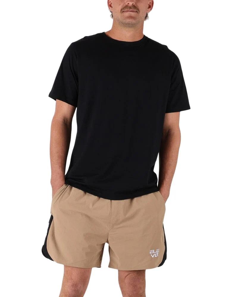 HYBRID 1.0 Shorts - Beige/Black - Image 2