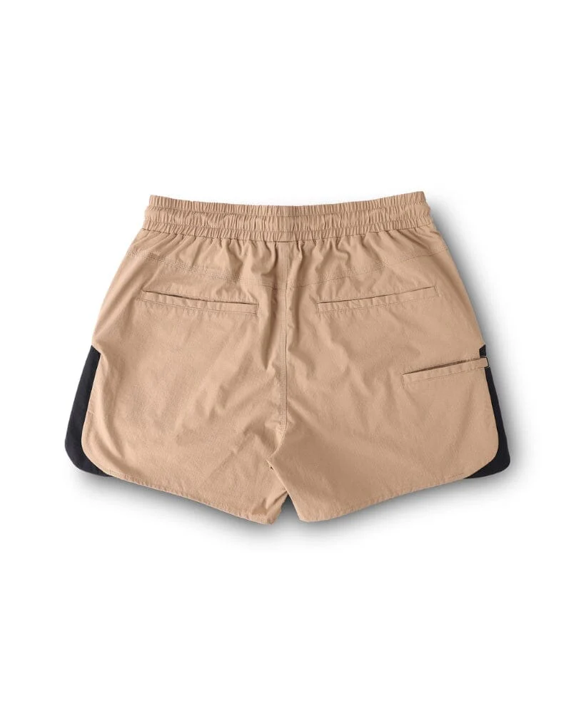 HYBRID 1.0 Shorts - Beige/Black - Image 3