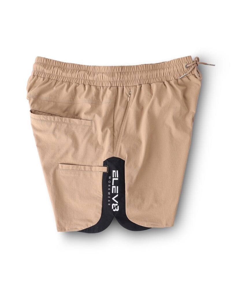HYBRID 1.0 Shorts - Beige/Black - Image 4