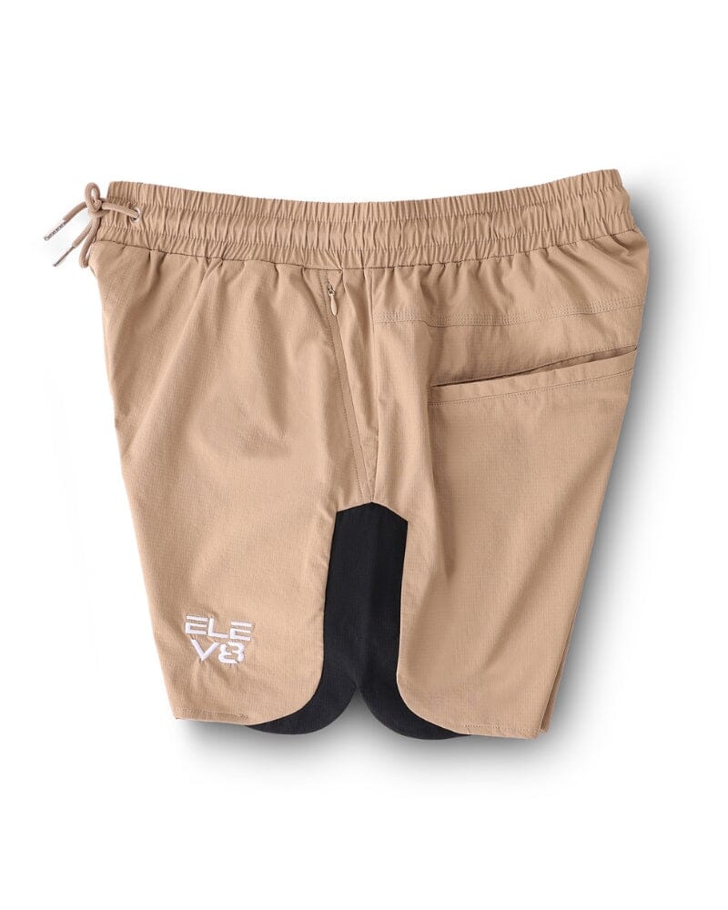 HYBRID 1.0 Shorts - Beige/Black - Image 5