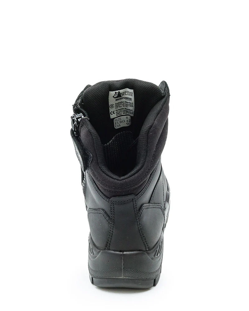Enforcer Lace Up Zip Sided 150mm Boot - Black - Image 3