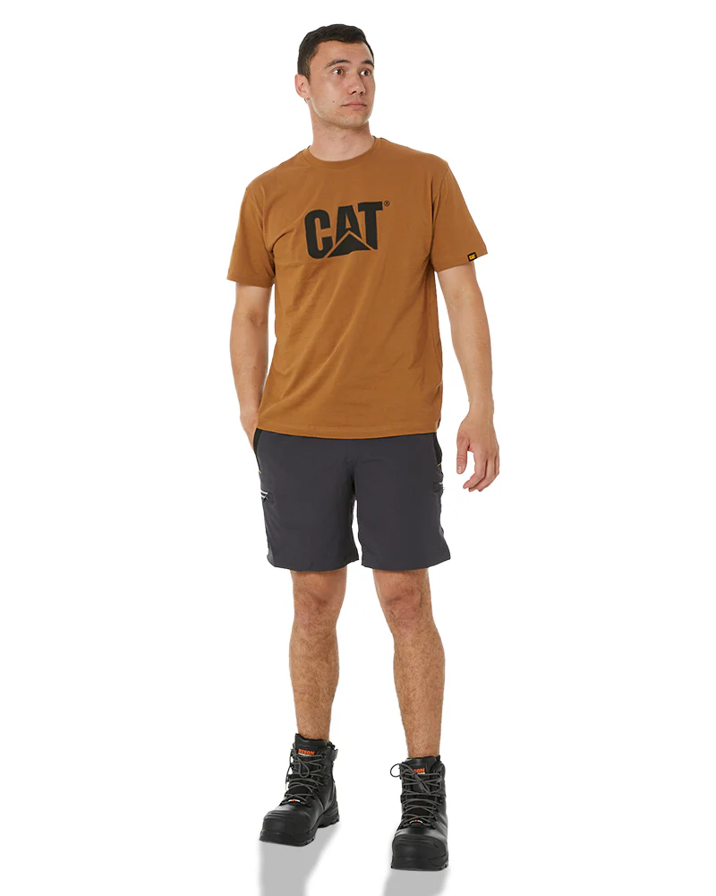 Flex and Move Tradie 4 Way Stretch Elastic Waist Cargo Short - Charcoal - Image 2