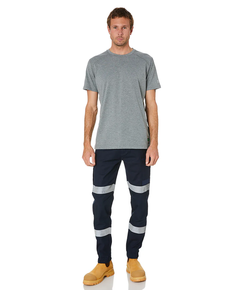 Cuffed Taped Pant - Navy - Image 2
