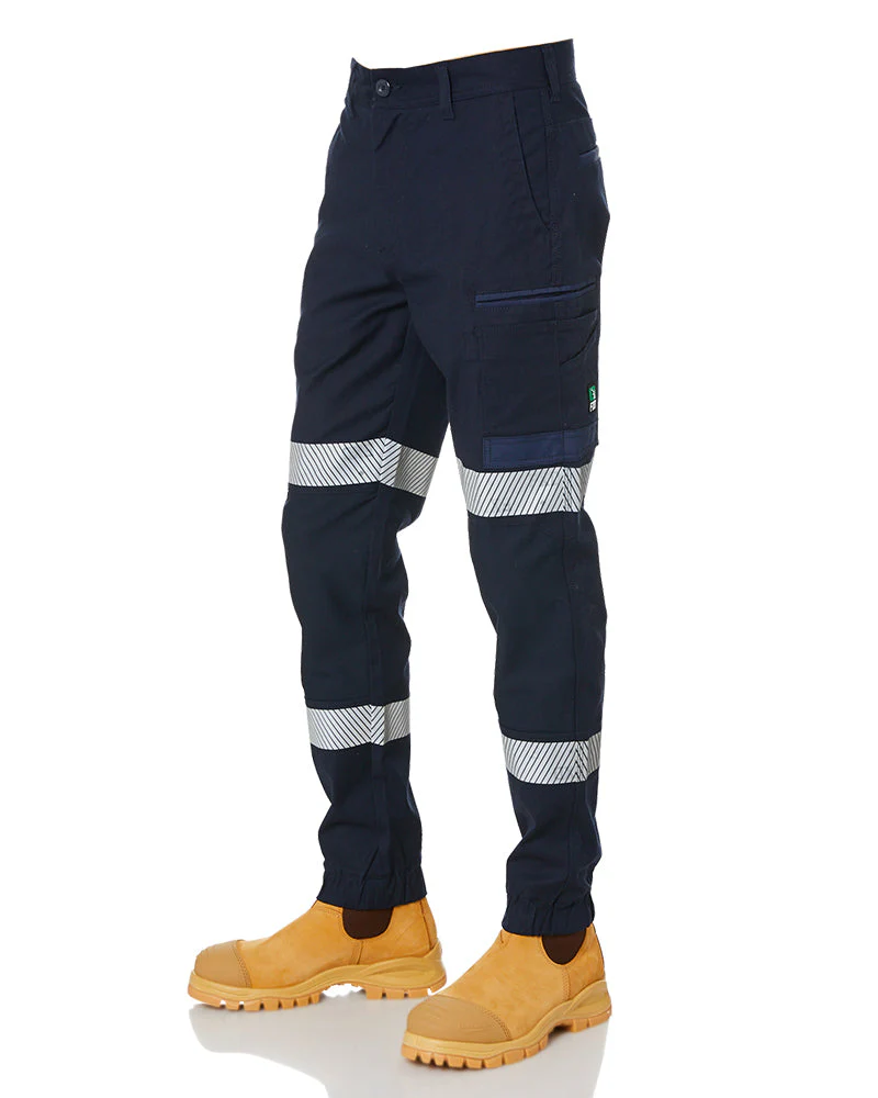 Cuffed Taped Pant - Navy - Image 3