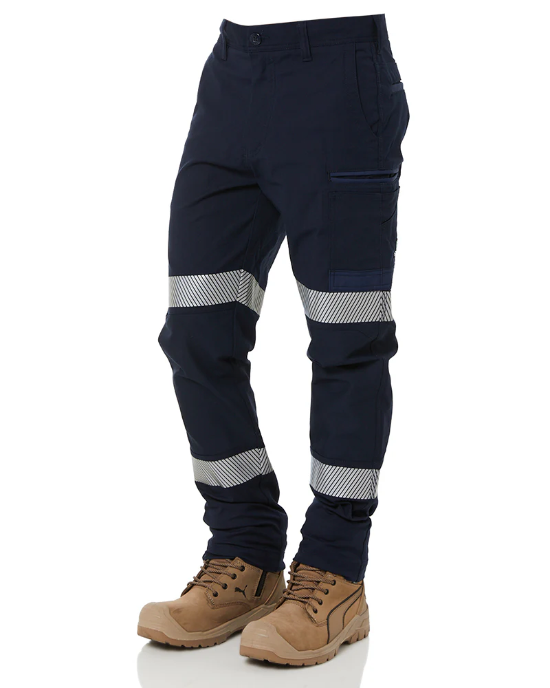Tradies WP-3T Taped Stretch Pants Value Pack - Navy - Image 4