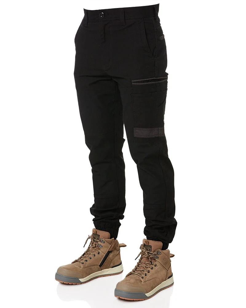 Tradies WP-4 Stretch Cuffed Work Pants Value Pack - Black - Image 3