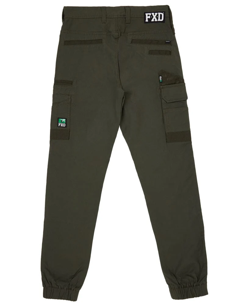 Tradies WP-4 Stretch Cuffed Work Pants Value Pack - Green - Image 3