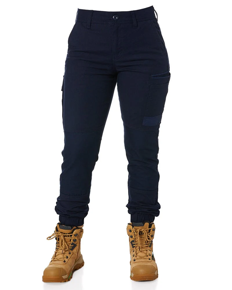 Tradies WP-4W Womens Stretch Cuffed Work Pants Value Pack - Navy - Image 2