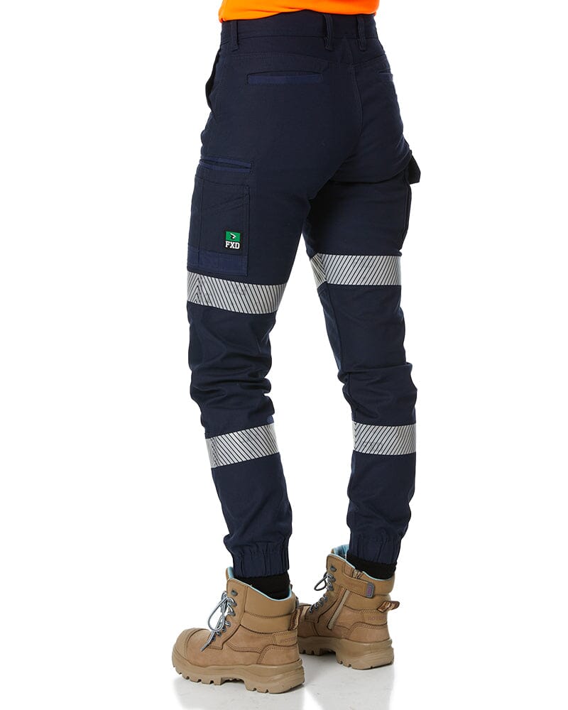 Tradies WP-4WT Womens Taped Stretch Cuffed Pants Twin Value Pack - Navy - Image 4