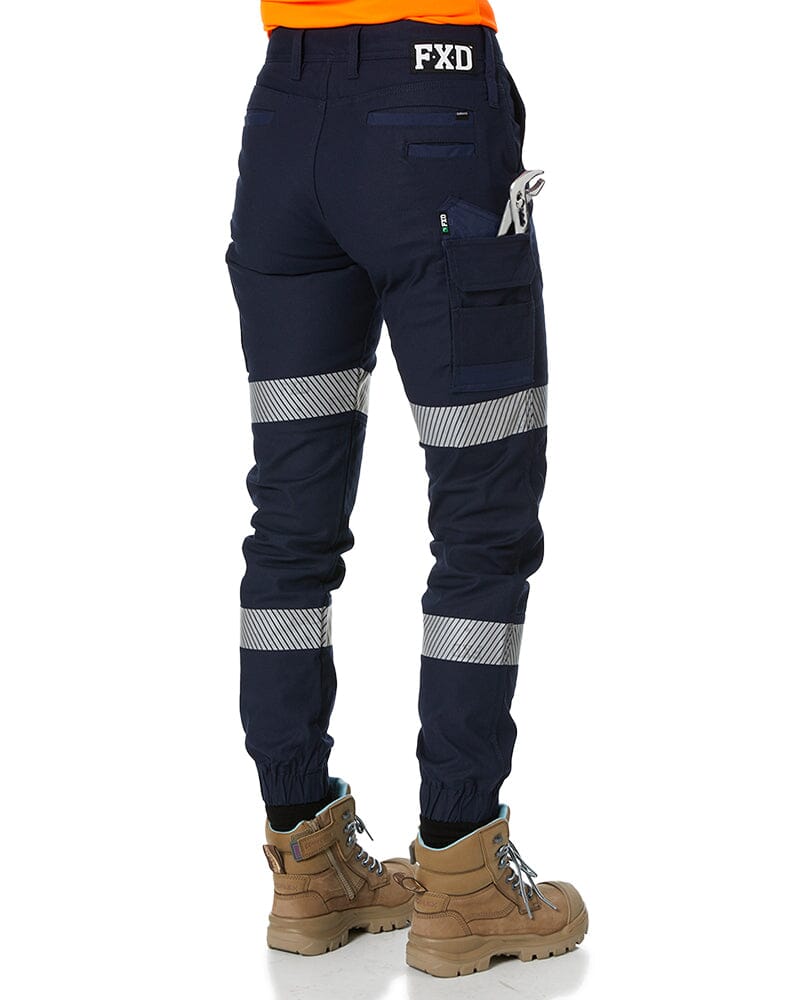 Tradies WP-4WT Womens Taped Stretch Cuffed Pants Twin Value Pack - Navy - Image 5