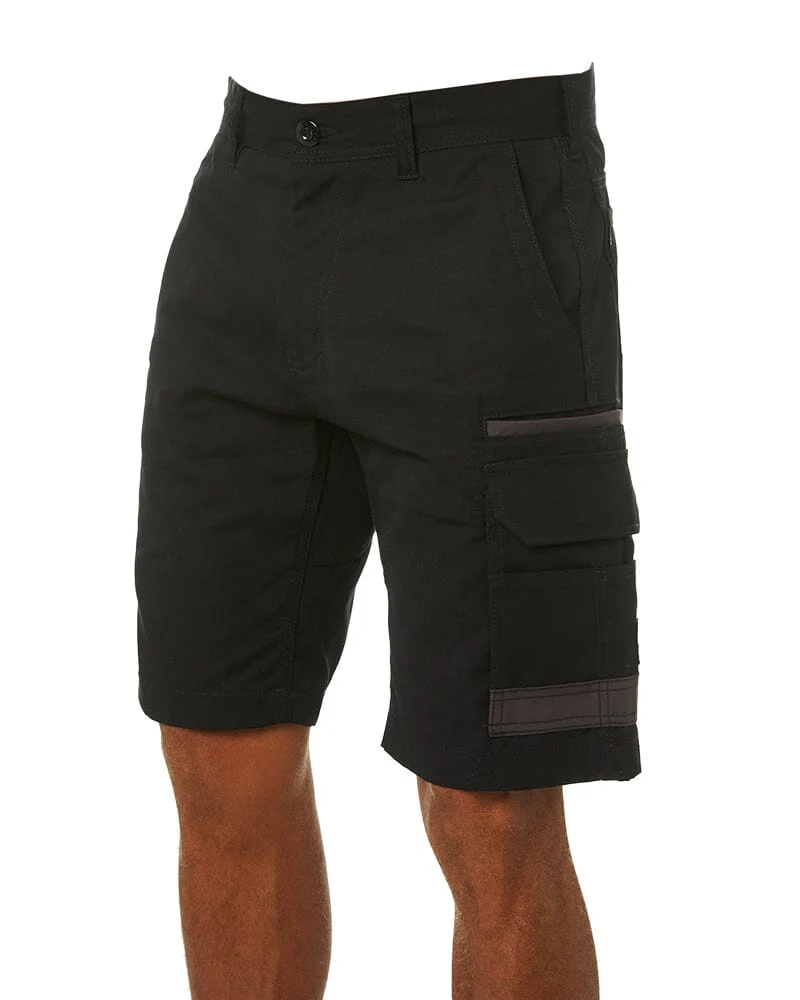 Tradies WS-1 Cargo Work Shorts 2 Value Pack - Black/Black - Image 3