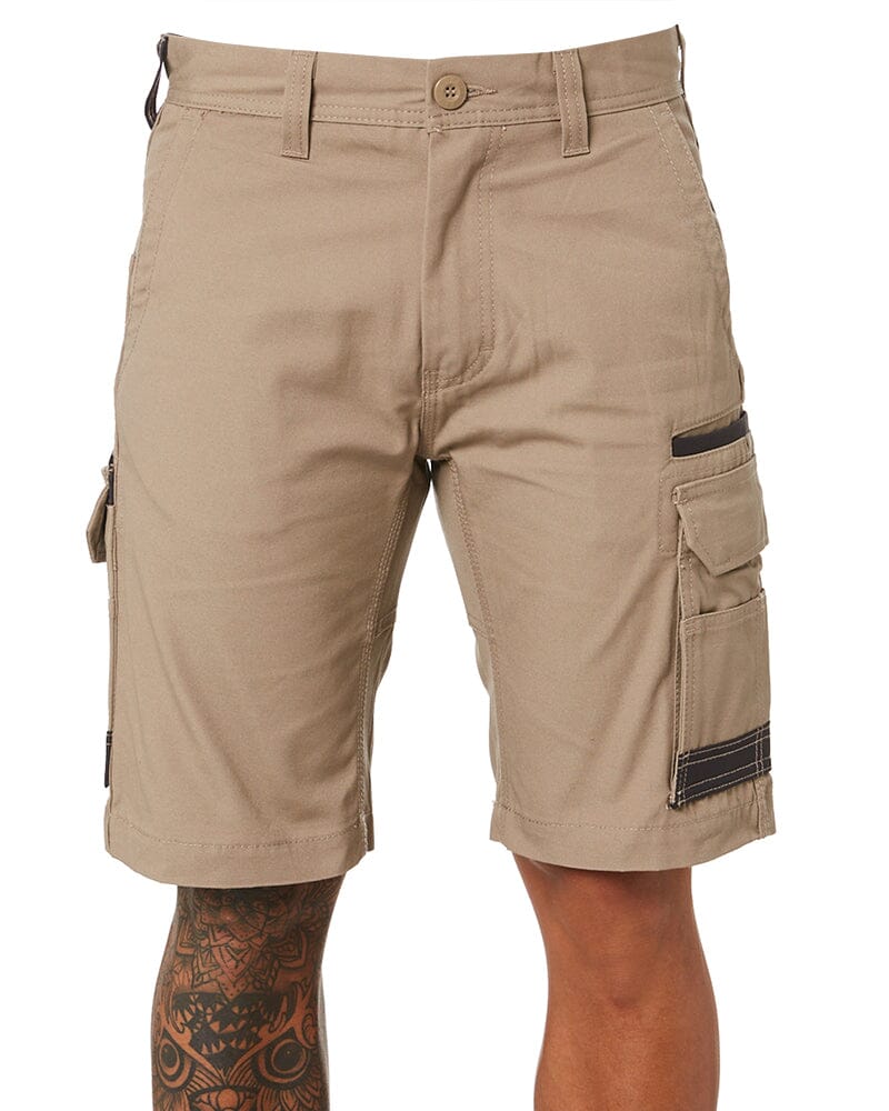 Tradies WS-1 Cargo Work Shorts 2 Value Pack - Khaki/Khaki - Image 2