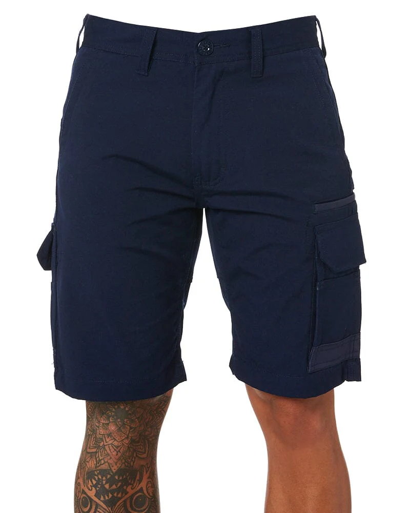 Tradies WS-1 Cargo Work Shorts 2 Value Pack - Navy/Navy - Image 2